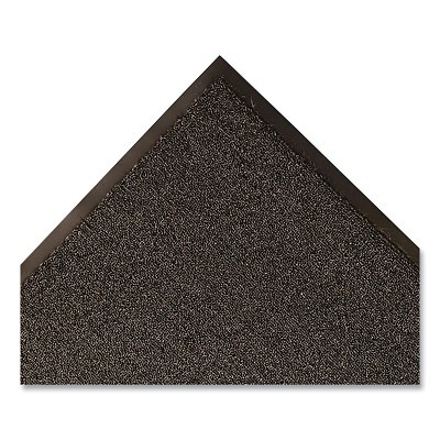 Opera™ Scrape and Dry Entrance Mat, 137, 3/8 in x 3 ft W x 12 ft L, 26 oz Tufted Loop-Pile Poly/Decalon®, Vinyl Bckg, Black