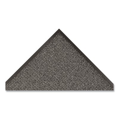 Uptown™ Entrance Mat, 138, 3/8 in x 2 ft W x 3 ft L, 36 oz Tufted Loop-Pile Decalon®, Vinyl Backing, Charcoal