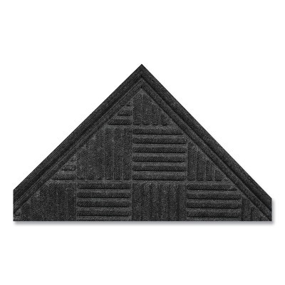 Diamond CTE™ Moisture and Debris Entrance Mat, 151, 3/8 in x 2 ft W x 3 ft L, 26 oz Loop-Pile Poly, CrumbRubberBckg, Charcoal