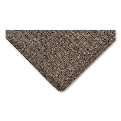 Barrier Rib™ Scraping and Drying Entrance Mat, 161, 3/8 in x 2 ft W x 3 ft L, 20 oz Tufted Loop-Pile Poly, Rubber, Charcoal