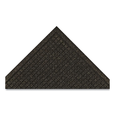 Guzzler™ CTE™ Scrape and Moisture Entrance Mat, 1/2 in x 4 ft W x 10 ft L, 26 oz Loop-Pile Poly, Rubber Cleats, Charcoal