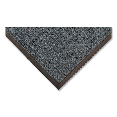 Guzzler™ Scraping and Moisture Trap Entrance Mat, 3/8 in x 2 ft W x 3 ft L, Polypropylene/Rubber, Slate Blue