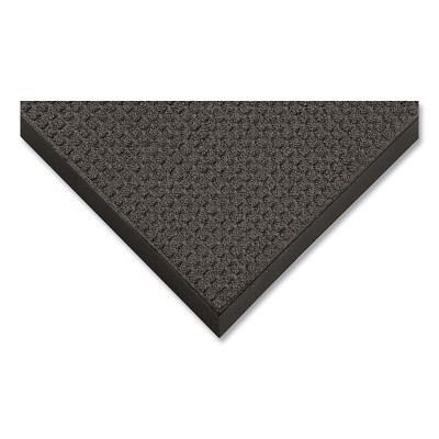 Guzzler™ Scraping and Moisture Trap Entrance Mat, 3/8 in x 2 ft W x 3 ft L, Polypropylene/Rubber, Charcoal