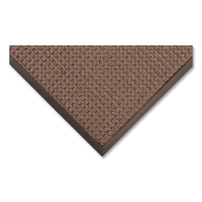 Guzzler™ Scraping and Moisture Trap Entrance Mat, 3/8 in x 3 ft W x 4 ft L, Polypropylene/Rubber, Brown