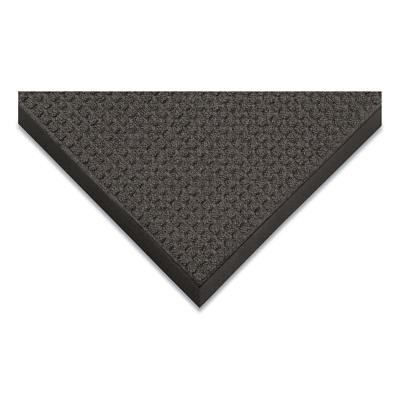 Guzzler™ Scraping and Moisture Trap Entrance Mat, 3/8 in x 3 ft W x 5 ft L, Polypropylene/Rubber, Charcoal