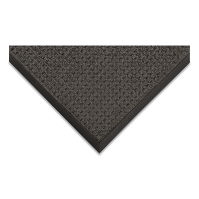 Guzzler™ Scraping and Moisture Trap Entrance Mat, 3/8 in x 4 ft W x 6 ft L, Polypropylene/Rubber, Charcoal