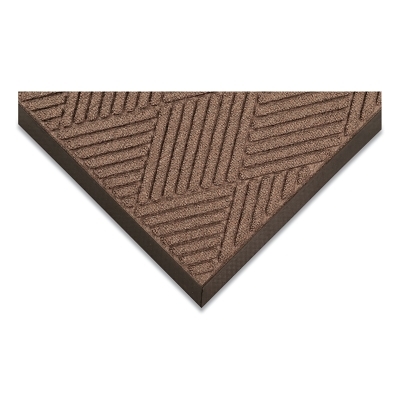Opus™ Debris and Moisture Trapping Entrance Mat, 168, 3/8 in x 4 ft W x 6 ft L, Tufted Loop Pile, Rubber, Brown