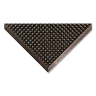 Rubber Brush™ Scraper Exterior Entrance Mat, 345, 1/2 in x 16 in W x 24 in L, Natural Rubber, Black