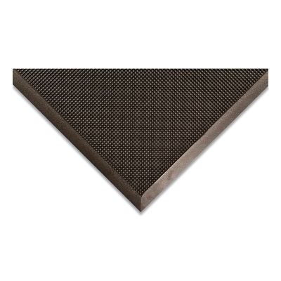 Rubber Brush™ Scraper Exterior Entrance Mat, 345, 1/2 in x 28 in W x 46 in L, Natural Rubber, Black