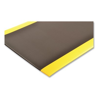 Razorback™ Dyna-Shield® Anti-Fatigue Mat, 406, 1/2 in x 2 ft W x 60 ft L, PVC Foam, Black/Yellow
