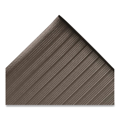 Airug® Anti-Fatigue Mat, 410, 3/8 in x 2 ft W x 3 ft L, PVC Foam, Black