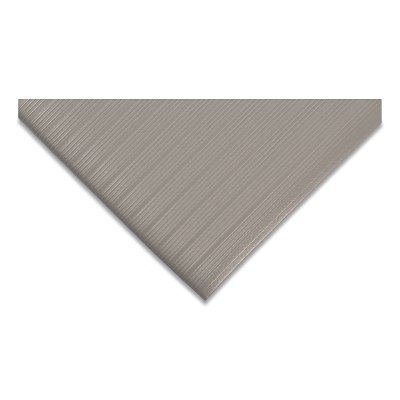 Airug® Anti-Fatigue Mat, 410, 3/8 in x 3 ft W x 5 ft L, PVC Foam, Black/Yellow