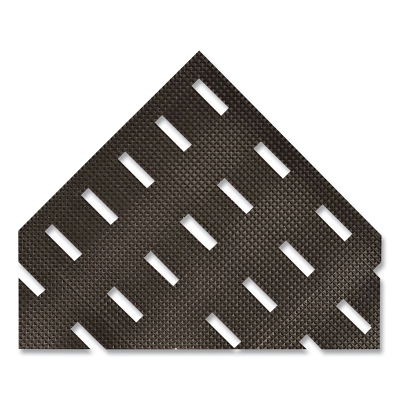 Cushion-Dek™ Anti-Slip Mat, 420, 7/16 in x 2 ft W x 30 ft L, 100% Recycled PVC, Black