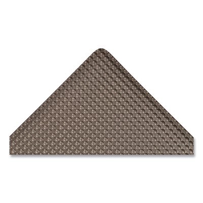 Bubble Trax® Anti-Fatigue Mat, 482, 1/2 in x 2 ft W x 3 ft L, Vinyl/PVC with RedStop™ Non-Slip Backing, Black/Yellow