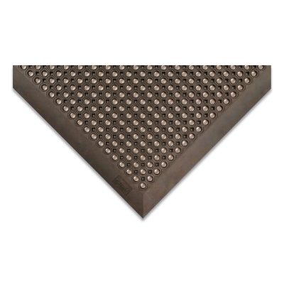 Oct-O-Flex™ Drainage Entrance Mat, 599, 1/2 in x 2 ft W x 3 ft L, Natural Rubber, Black