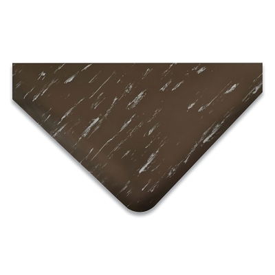 Marble Sof-Tyle™ Grande™ Anti-Fatigue Mat, 970, 2 ft W x 3 ft L x 1 in, PVC Foam/Vinyl, Non-Slip Backing, Black