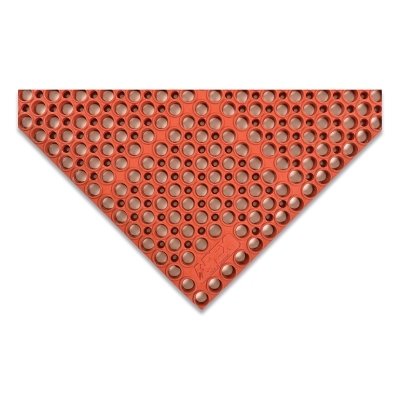 San-Eze® II Drainage Anti-Fatigue Mat, T11, 7/8 in x 29.25 in W x 39 in L, MicroStop™/Nitrile, Red