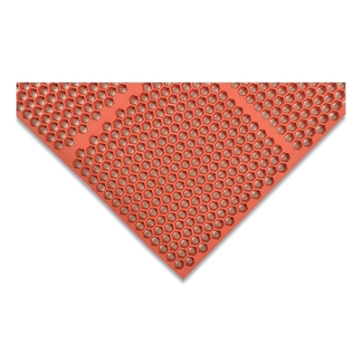 Optimat® Drainage Anti-Fatigue Mat, T15, 1/2 in x 2 ft W x 3 ft L, MicroStop™/Nitrile, Brown