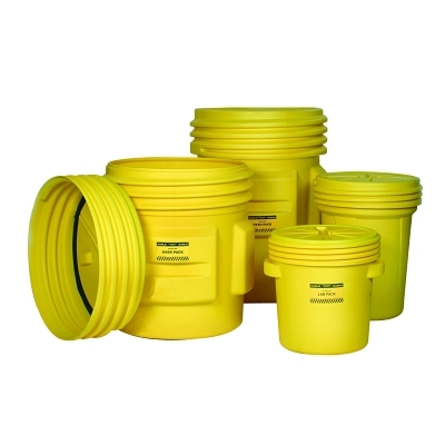 Poly Drum, Lab Pack Open-Head, Metal Lever-Lock Lid, Blue, 20 gal