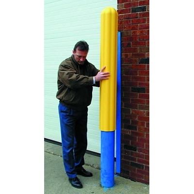 Post Sleeve, 6 in x 56 in H, Bumper, Yellow