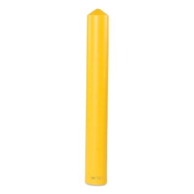 Post Sleeve, 8 in x 57 in H, Smooth, Yellow