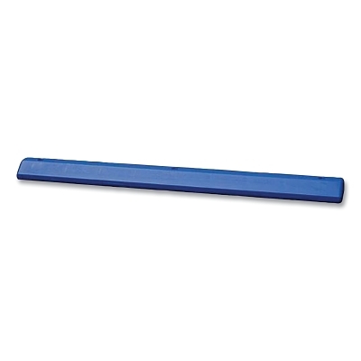 Protective Parking Stop, HDPE, 8 in W x 72 in L x 4 in H, Blue, Includes Anchor Kit