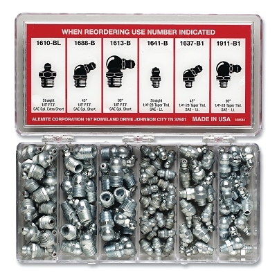 Vehicle Fitting Assortments, Includes 96 Assorted Fittings
