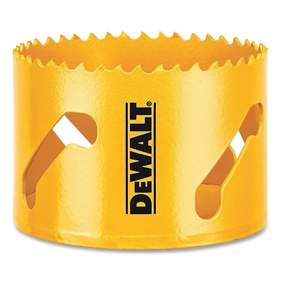 Bi-Metal Hole Saw, 2-3/4 in dia, 1-3/4 in Cutting Depth, Yellow