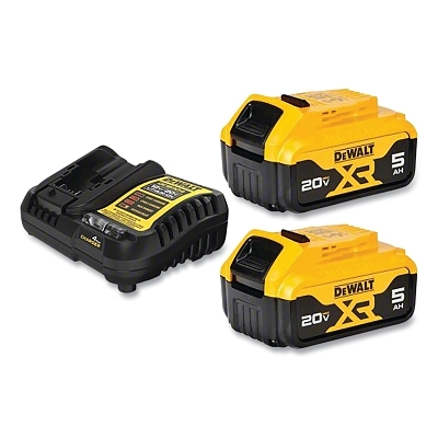 20V MAX* Battery Kit, 5aH, Two Batteries, One Charger
