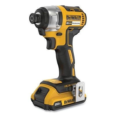 Cordless Impact Driver, Kit, 20V MAX*, Brushless, 1/4 in Drive, Battery, Charger, Tool Bag