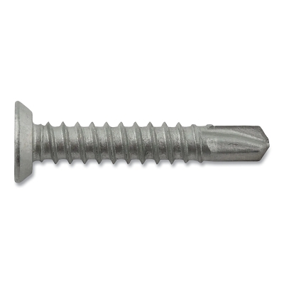 Dril-Flex® Self-Drilling Structural Screws, Phillips Undercut Flat Head, #12-14 TPI, 1-1/4 in L, #3 Point Type, Stalgard
