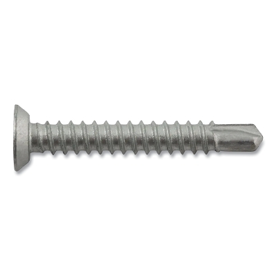 Dril-Flex® Self-Drilling Structural Screws, Phillips Undercut Flat Head, #12-14 TPI, 1-1/2 in L, #3 Point Type, Stalgard