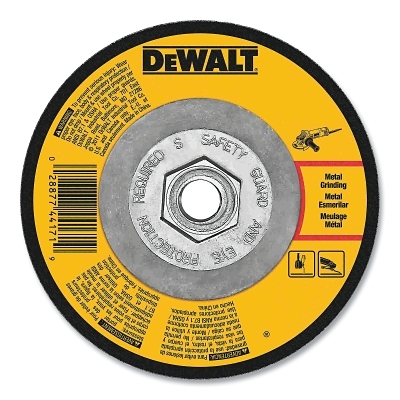 Type 27 Grinding Wheel, 4-1/2 in dia, 7/8 in, 15200 RPM, 24 Grit, 1/8 in Thick