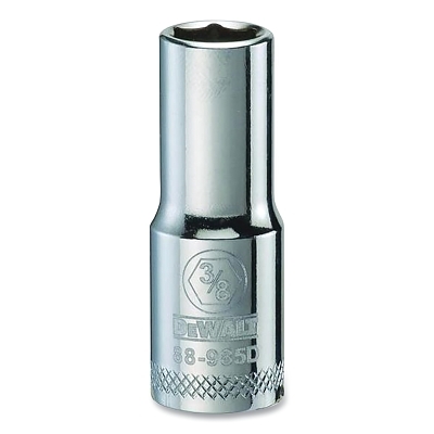 Socket, 3/8 in Drive, 3/8 in Opening, 6-point, Deep