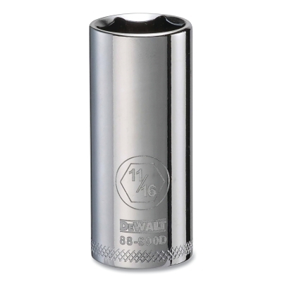 Socket, 3/8 in Drive, 11/16 in Opening, 6-point, Deep