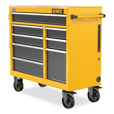 Mobile Work Station, 40 in W, 8 Drawer