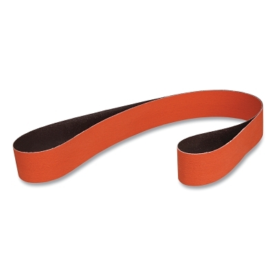 Cloth Belt, 777F, YF-Weight, 2 in W x 132 in L, 36 Grit, Ceramic Aluminum Oxide, Film-lok/Single-flex