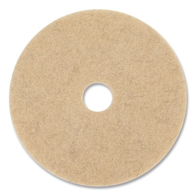 Ultra High-Speed Natural Blend Floor Burnishing Pads 3500, 20 in Dia., Tan