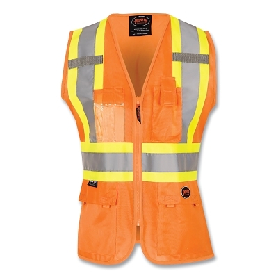 136U Ladies Mesh Vest, Size 2XL, Orange