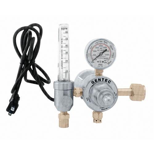 198CD Electrically Heated Regulator/Flowmeter for Carbon Dioxide, Carbon Dioxide, CGA320 Inlet