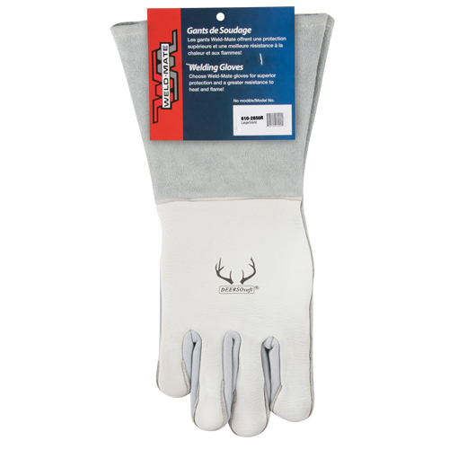 Comfoflex® Welding Gloves, Split Deerskin, Size Large
