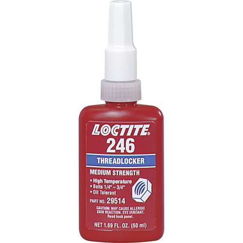 Threadlocker 246 High Temperature, Blue, Medium, 250 ml, Bottle