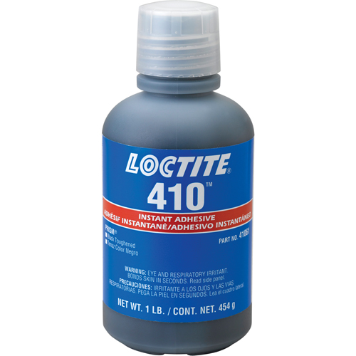410™ Instant Adhesive, Black, Bottle, 454 g