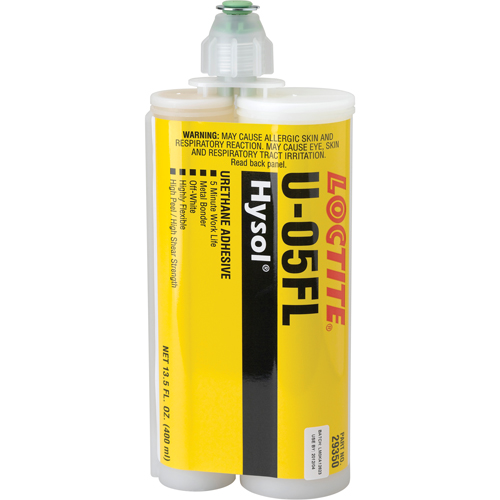 Hysol™ U-05FL Urethane Adhesive, Two-Part, Dual Cartridge, 622 g., Off-White