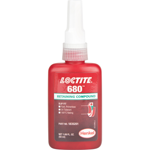 Loctite® 680 Retaining Compound, 50 ml, Bottle, Green