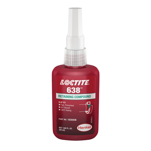 Loctite® 638 Retaining Compound, 50 ml, Bottle, Green