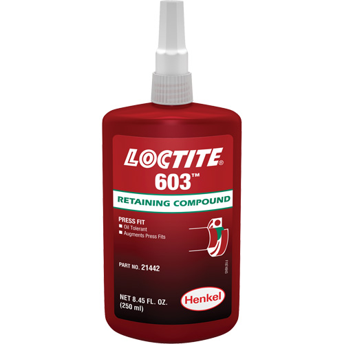 Loctite® 603 Retaining Compound, 250 ml, Bottle, Green