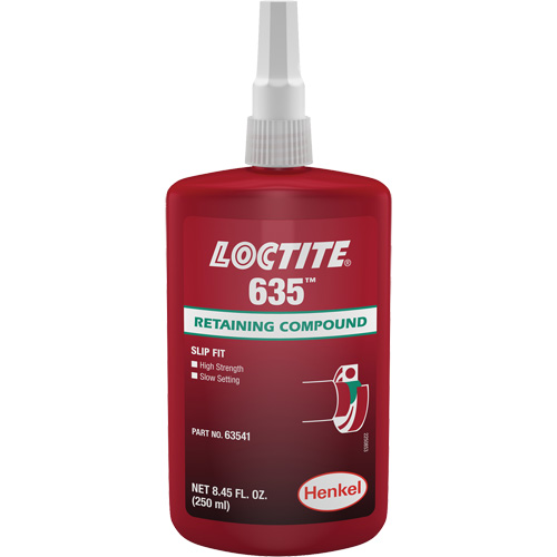 Loctite® 635 Retaining Compound, 250 ml, Bottle, Green
