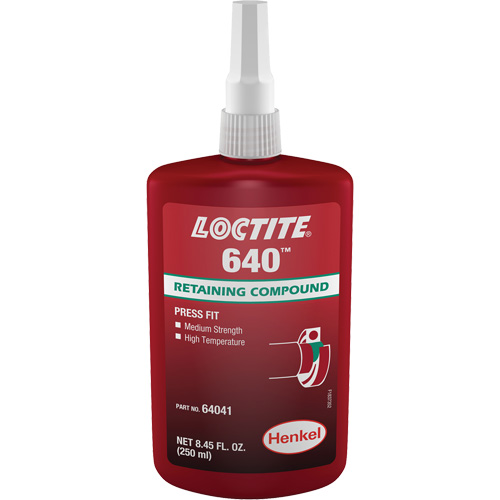 Loctite® 640 Retaining Compound, 250 ml, Bottle, Green