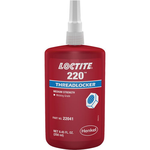 220 Threadlocker, Blue, Medium, 250 ml, Bottle